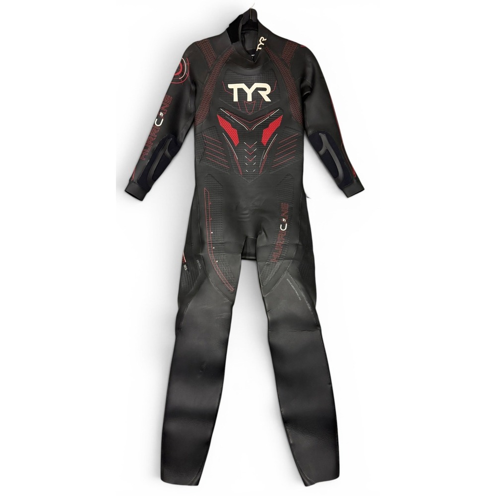 TYR Wetsuit Mens L Black Hurricane C5 Full Body Triathlon Neoprene Cat 5 $1000